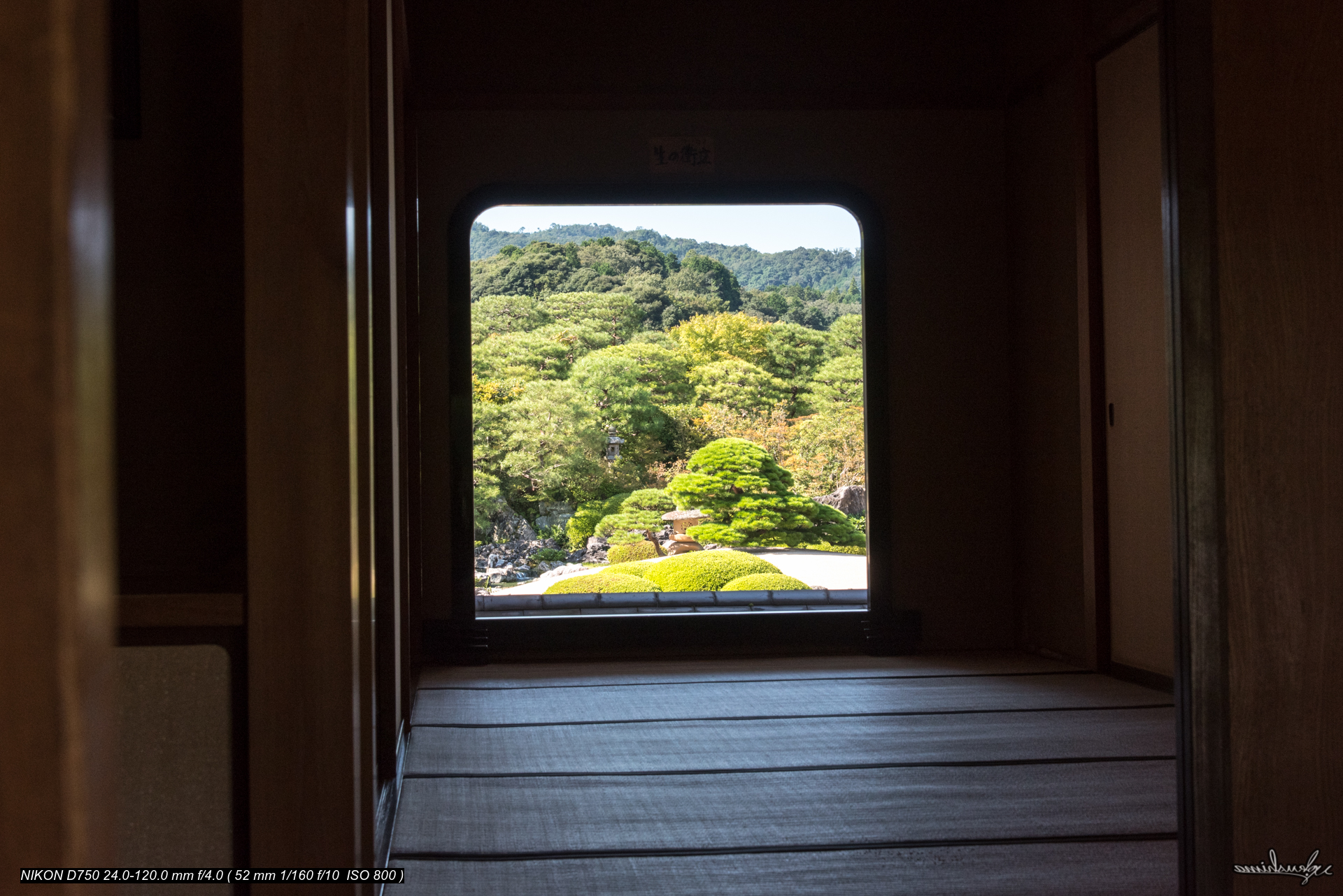 JAPANESE GARDEN from Window @ADACHI MUSEUM OF ART